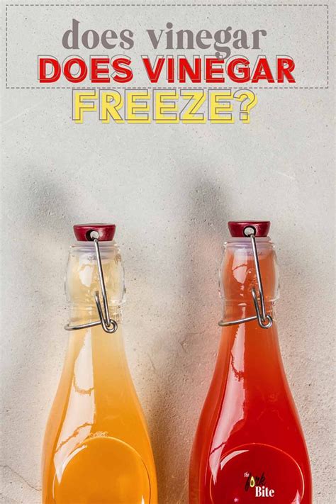 does white vinegar freeze.